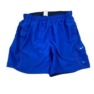 Nike Men's Swim Trunks Shorts Size XL Blue Swimwear Pull On Elastic Waist Athlet